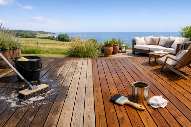 Entretien d’une terrasse bois : conseils et fréquence