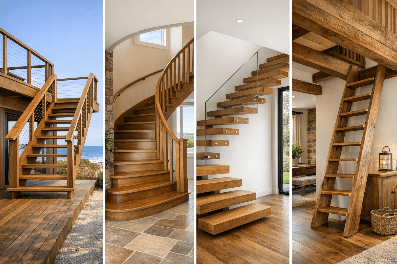 Les différents types d’escaliers en bois
